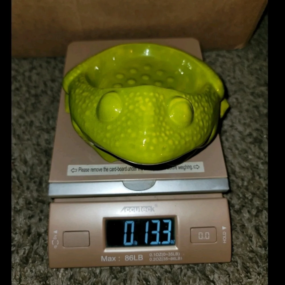 Green Frog Reptile Soap Dish Vintage